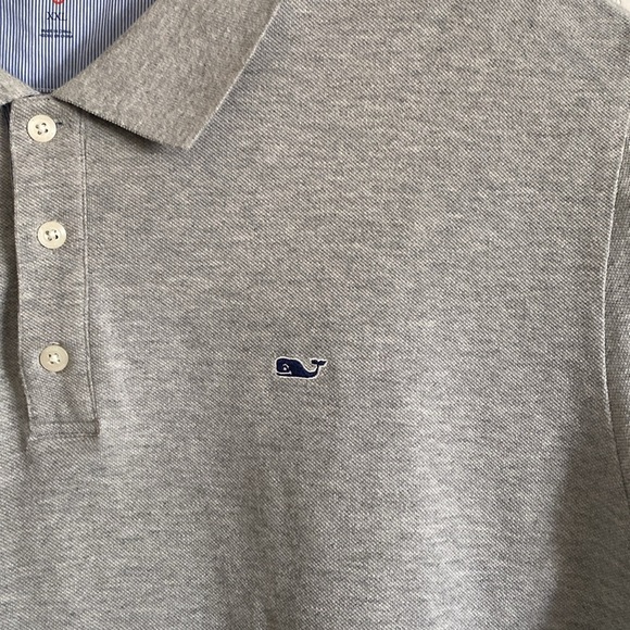 Vineyard Vines Men’s Classic Gray Polo Shirt Size XXL - Picture 3 of 6